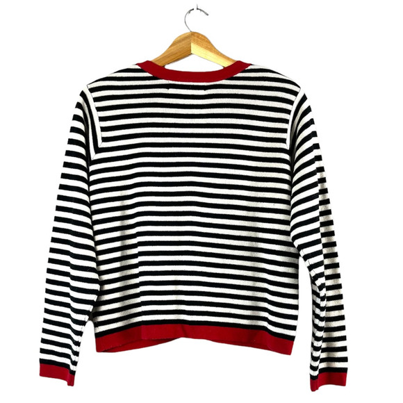 Women's Vintage Striped Norton Studio Cardigan M - Picture 2 of 6